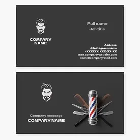 Barber Business Card Template
