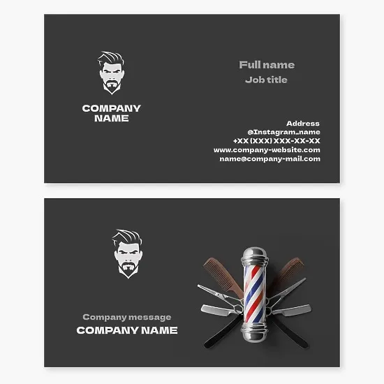 Barber Business Card Template
