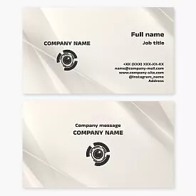 Business card template. Photo studio. Photographer.