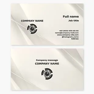 Business card template. Photo studio. Photographer.