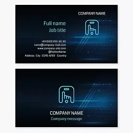 Smartphone business card template