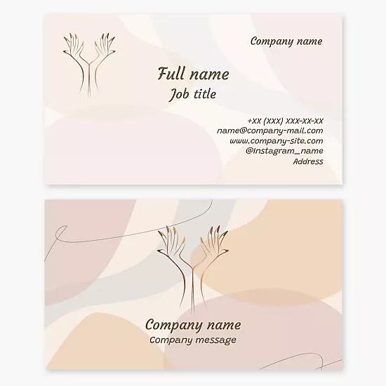 Nail Salon Business Card