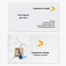 Business card template Cargo delivery