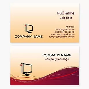 eBook Business Card Template