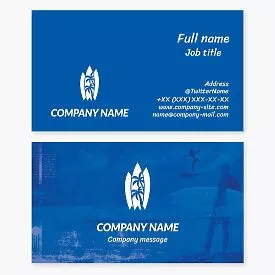 Surfing Business Card Template