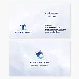 Abstract Bird Logo Business Card Template