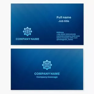 Global Engineering Business Card Template