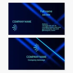 Business card template. Abstract. Honeycomb. Moving forward.