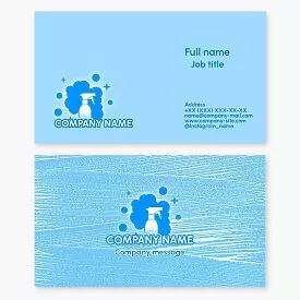 Cleaning Supplies Cleaning Service Business Card Template