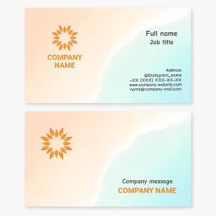 Sand and Sea | Beach | Beach Services and Products | Business Card Template