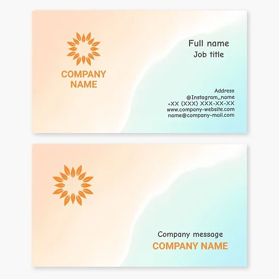Sand and Sea | Beach | Beach Services and Products | Business Card Template