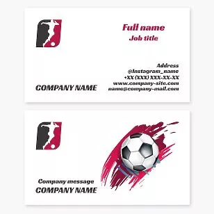 Soccer Business Card Template