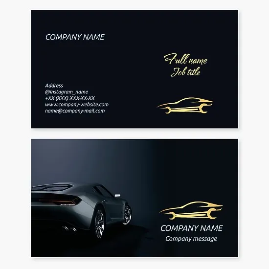 Automotive Mechanic Business Card Template