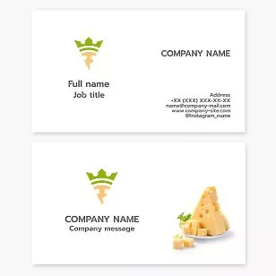 Cheese Business Card Template