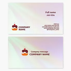 Cake Bakery Business Card Template