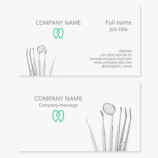 Dental Healthcare Business Card Template