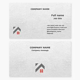 Business card template. Real estate: sales and rentals.
