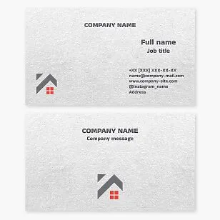 Business card template. Real estate: sales and rentals.