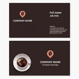 Cafe Coffee Shop Business Card Template