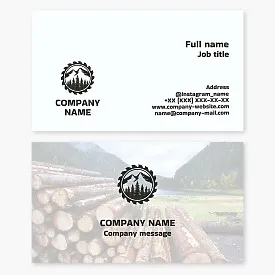 Logging Business Card Template