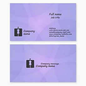 Business card template. Atelier fashion. Workshop for sewing and repairing clothes.