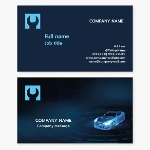 Auto Repair Business Card Template