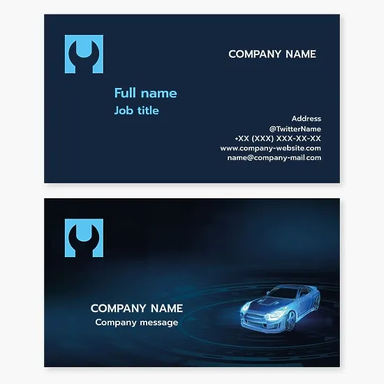 Auto Repair Business Card Template