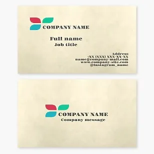 Business card template. Symbol of harmony, diversity, and unity. Consulting and technology companies. Infographic.