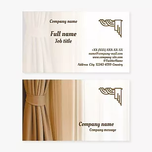 Curtain Panel Business Card