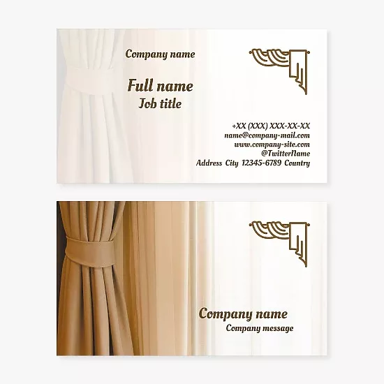 Curtain Panel Business Card