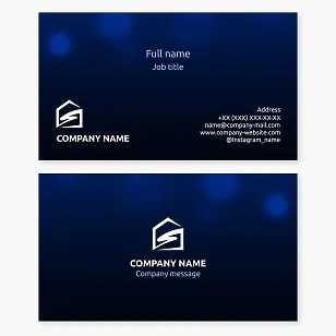 Business card. Interior design studio. Architectural studio. Letter S.