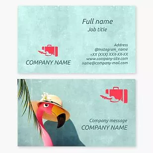 Travel Agent Agency Business Card Template