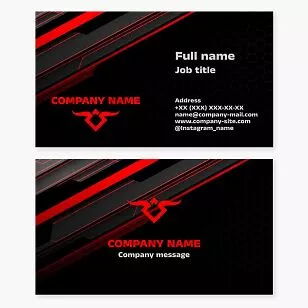 Abstract Business Card Template