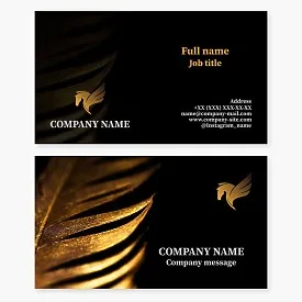 Business card template. Pegasus. Abstraction. Symbol of poetic inspiration, eloquence, and spirituality. Poet.