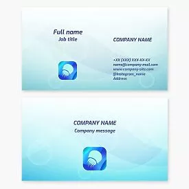 Business card template. Abstract. Jellyfish. Symbol of resilience, wisdom, intuition, and inner strength. Beach services and products.