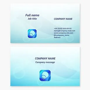 Business card template. Abstract. Jellyfish. Symbol of resilience, wisdom, intuition, and inner strength. Beach services and products.