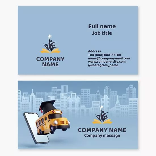 Education Teacher Business Card Template