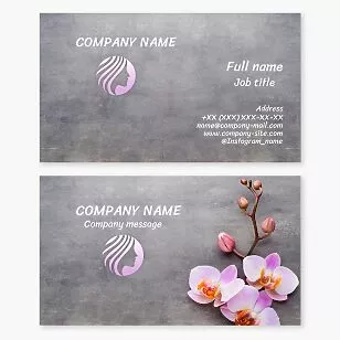 Beauty Salon Business Card Template