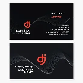 DJ Business Card Template