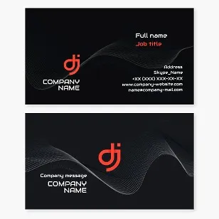 DJ Business Card Template