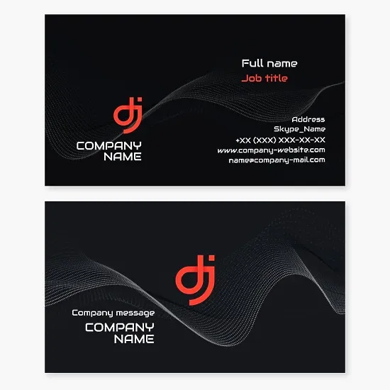 DJ Business Card Template