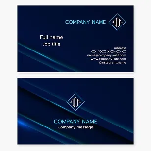 Business card template. Capital construction. Real estate.