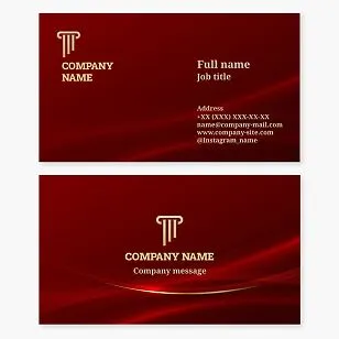 Business card template. Law firm. Attorney, lawyer. Column capital.