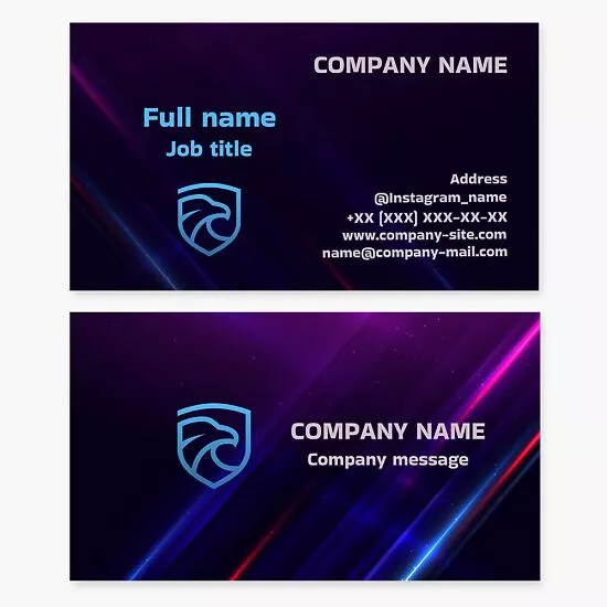 Eagle Shield Logo | Security Services | Business Card Template