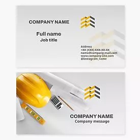 Construction Business Card Template