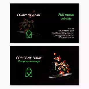 Restaurant Business Card Template