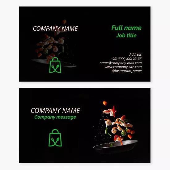 Restaurant Business Card Template