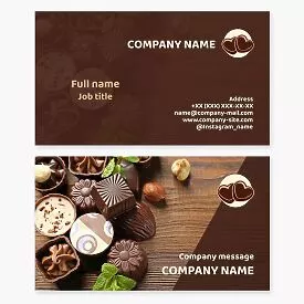 Sweets & Delights Business Card Template