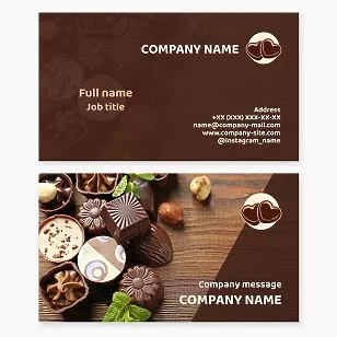 Sweets & Delights Business Card Template