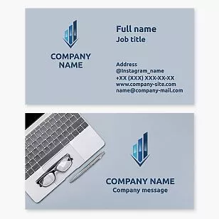 Financial Services Business Card Template